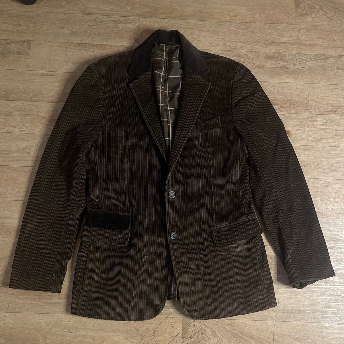 Dolce Gabbana Corduroy Blazer Jacket Two button velvet