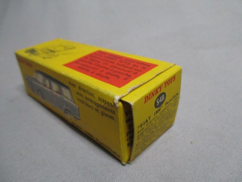 DV4148 DINKY TOYS FR FIAT 1800 FAMILIALE ECH 1/ 43 REF 548 EN BOITE - Bild 11 von 11
