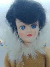 Vintage Celluloid / Plastic Sleepy Eye Inuit Doll 7 "