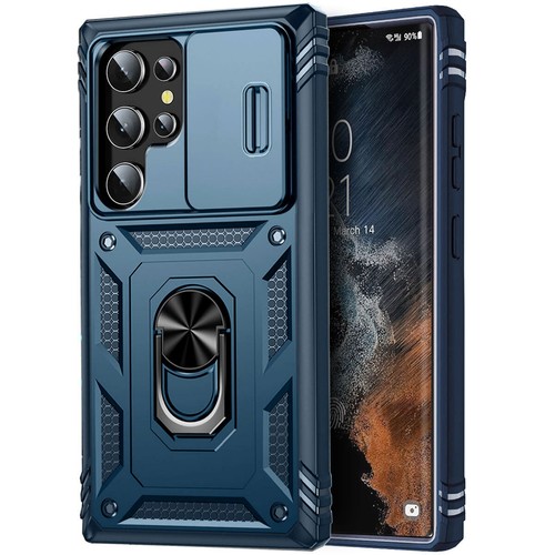 For Samsung Galaxy S22/S22+/S22 Ultra Case Camera Slide Protect Ring Stand Cover - Picture 46 of 53