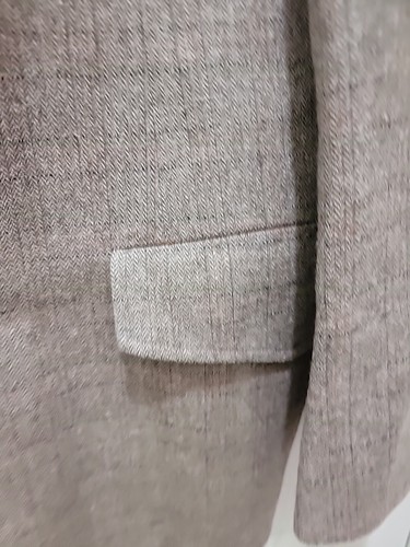 Vintage Pendleton Western Sport Coat 40R Brown Tweed Wool Blazer w/Suede Elbows - Picture 5 of 15