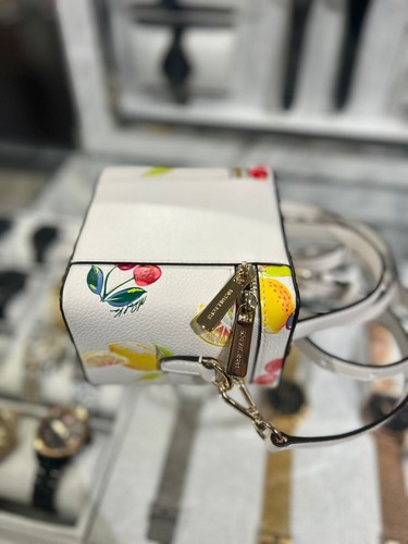 MICHAEL KORS SANDRINE LADIES SMALL SEQUINED FRUIT PRINT CROSSBODY BAG PURSE MK - Picture 19 of 48