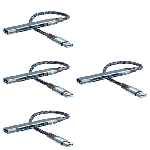  4 Pack USB Docking Station Hubs for Computers Extra Ports Laptop