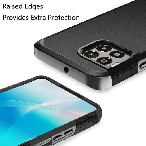 For T-Mobile REVVL 7 Pro 5G ShockProof Hybrid Case Phone Cover + Tempered Glass - Picture 9 of 35