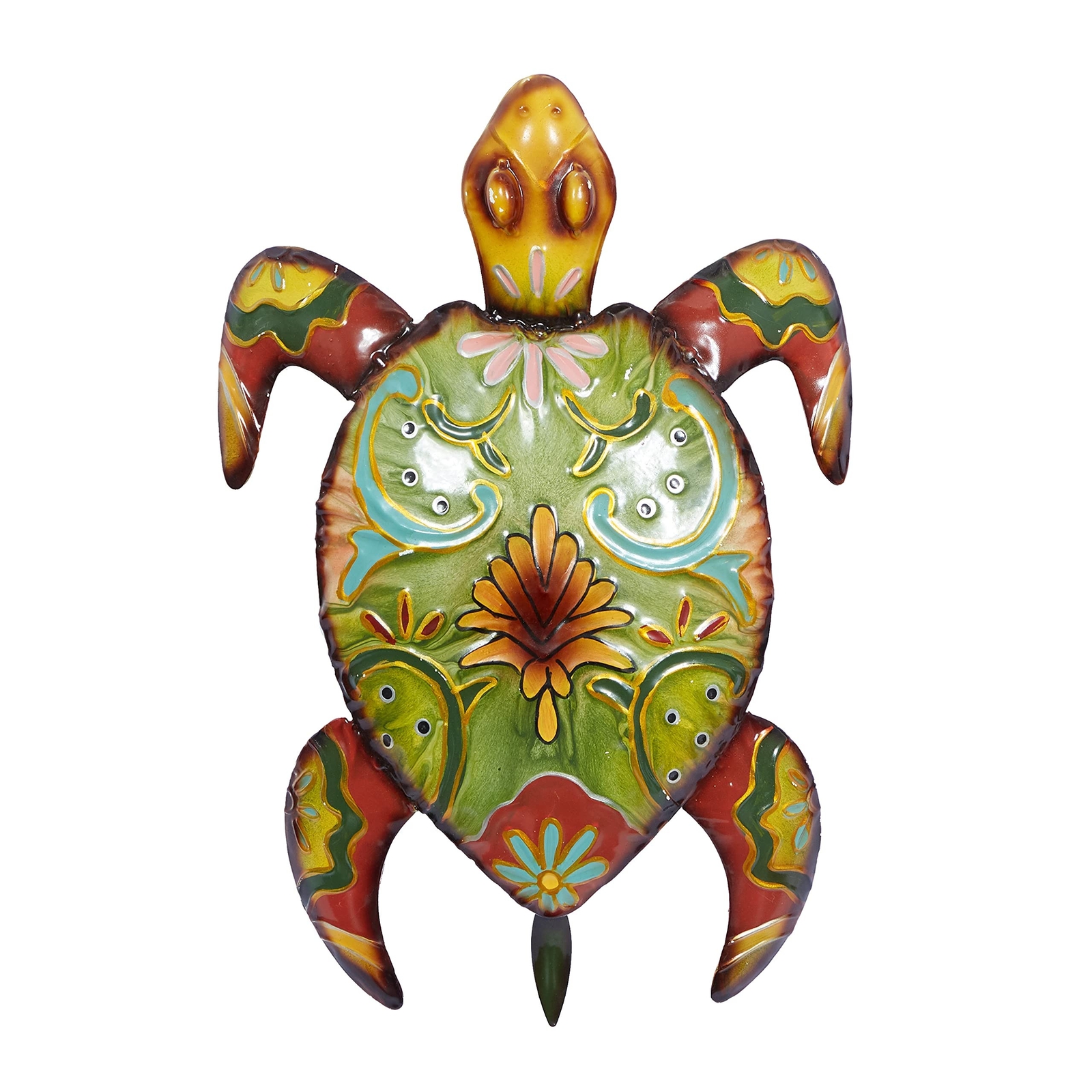 Deco 79 Metal Turtle Home Wall Decor Indoor Outdoor Wall Sculpture, Wall Art ...