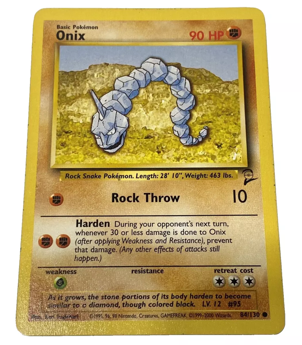 Pokémon TCG Onix Base Set 2 84/130 Regular Unlimited Common HP