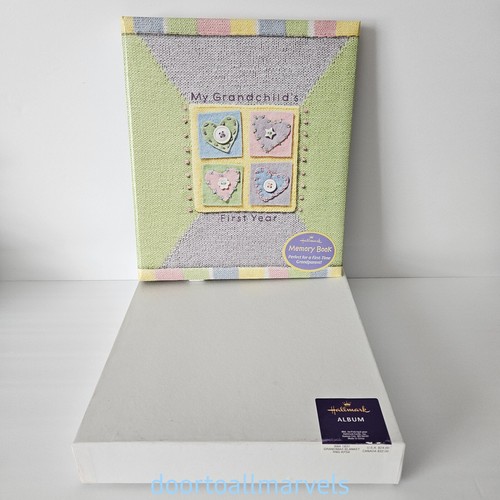 Hallmark My Grandchild's First Year Photo Album Memory Book New w/Orig Box