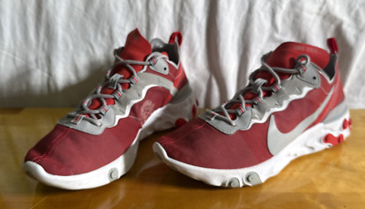 Ohio State Buckeyes Nike React Element 55 Men's 10 Running Shoes CK4798-600 GC