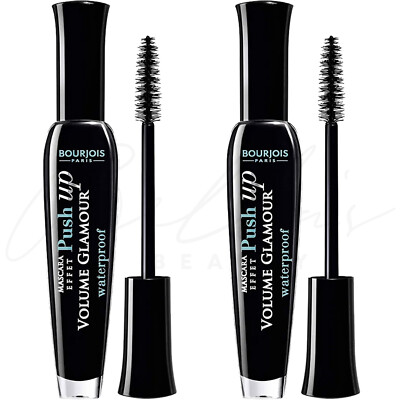 BOURJOIS Push Up Volume Glamour Mascara 7ml - 71 Waterproof Black *2er Pack*