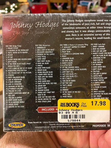 Johnny Hodges - The Jeep Is Jumpin' 4 CD Set Compilation - Picture 2 of 2
