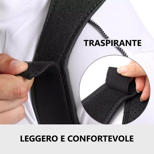 Correttore Posturale Regolabile Per Spalle Schiena In Neoprene, Dolore Cervicale - Foto 3 di 8