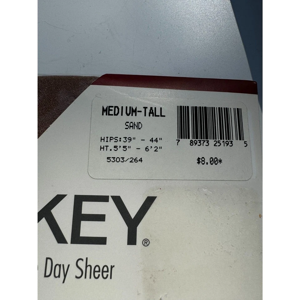 De colección 1998 nuevas pantimedias Jockey talla mediana-alta color arena modelador Foto 3 de 3