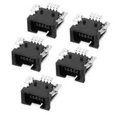 Mini USB PCB Connector 4P SMT Female Jack 5pcs