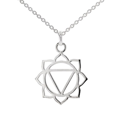 Solar Plexus Chakra Sterling Silver 925 Pendant & 500mm Adjustable Necklace - Picture 4 of 7
