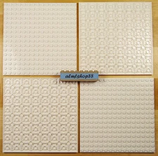 LEGO - 16x16 Dots (5"x5") White Baseplate - 91405 Thick Base Plate Flat Town Lot