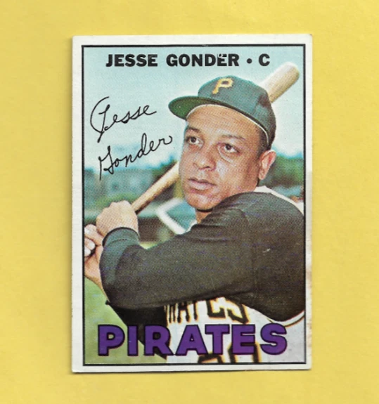 1967 Topps Jesse Gonder #301 Pittsburgh Pirates G/VG FREE SHIPPING