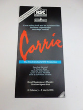 CARRIE Stratford Theatre Flyer 1988 Barbara Cook Linzi Hateley Debbie Allen