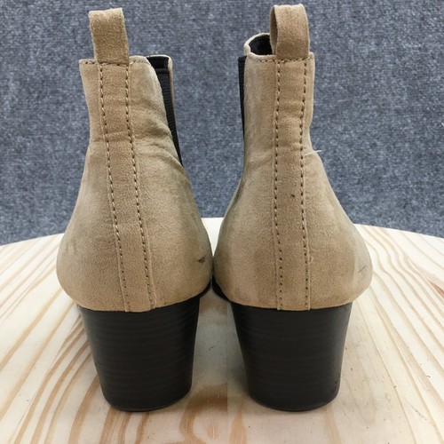 Old Navy Ankle Chelsea Boots Womens 9 Brown Pull On Almond Toe Casual Leather - Picture 9 of 19