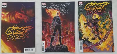 3x Ghost Rider # 1 Comic ~ VARIANT A B D ~ 2019 ~ Marvel ~ NM/UNREAD