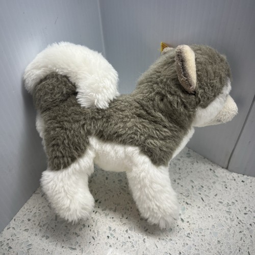 Steiff Bernie Husky kuschelweicher Plüsch #104985 realistische lebensechte Miniatur 7 Zoll - Bild 5 von 9