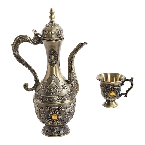 Vintage Coffee Pot And Cups Set, Tea Pot Set, 6 Teacups,1 Teapot, And 1 Tea Tray - Picture 5 of 24