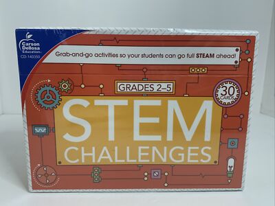 Stem Challenges Learning Card Game Grade 2-5 Homeschool Learning Fun