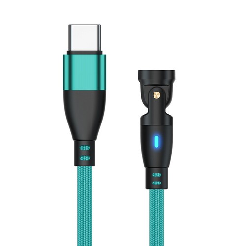 PD 100W Magnetic USB C Charging Cable Data Sync 540° Rotation Type C iPhone Tips - 第 49/74 張圖片