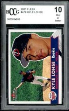 Kyle Lohse Rookie Card 2001 Fleer Tradition #479 BGS BCCG 10 (Read Description)