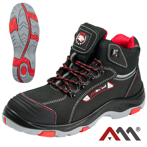 Amblers Sicherheitsschuhe Unisex – Arbeitsstiefel Mit Stahlkappe & Ölresistenz In Schwarz, Größe EUR 39