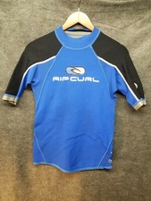 Rip Curl Core 0.5mm Rash Guard sun short sleeve swim surf Hotskin Titanium Med