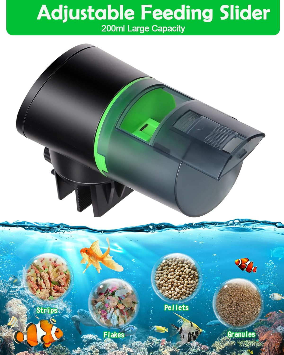 Petbank Automatic Fish Feeder for Aquarium Auto Fish Food Dispenser
