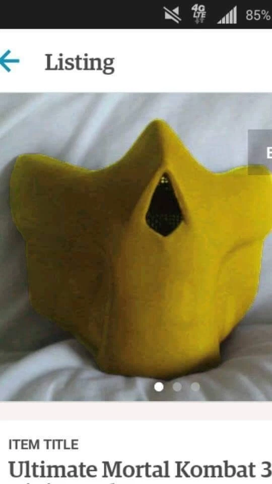 Ultimate mortal kombat 3 face mask