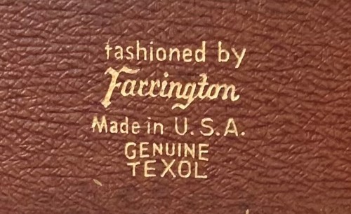 Vintage Farrington Texol Jewelry Box brown 7X4 USA Case Does NOT Snap Down! - Picture 10 of 10