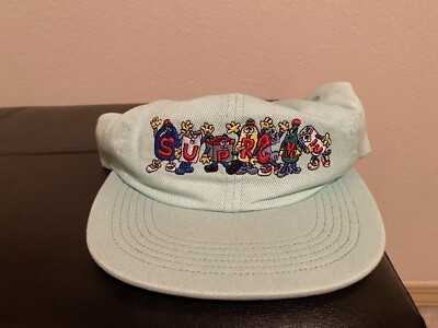 vintage supreme snapback hat mint green rare