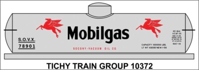 Tichy Train Group 10372N N Mobilgas Pegasus Logo 1942 Tank Car Gasoline SOVX