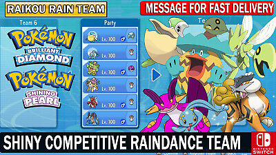 Pokemon Brilliant Diamond & Shining Pearl Shiny Competitive Team Battle  Ready!!