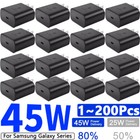  45W PD USB Type-C Super Fast Wall Charger For Samsung Galaxy S22/S20/S21/XS Lot
