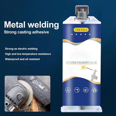 100ml Metal Welding Glue - Iron Steel Super Glue Quick Drying Repair Adhesive`