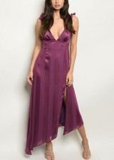 New Beautiful Purple Dress Casual Work Formal Dress Magenta Dress Small
