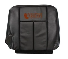 07-14 Ford Expedition Right Second Row Bottom Perforated Vinyl Seat Cover Black