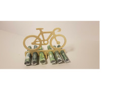 Neues Fahrrad Holz Geldgeschenk Geld für Fahrradtour Rad Radtour Fahrrad 