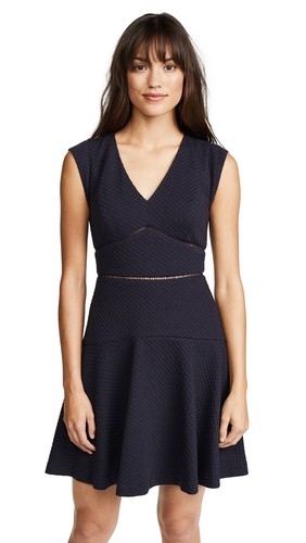 NWT Rebecca Taylor Navy Taylor A-line Dress $295