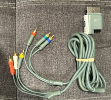 Official Microsoft Xbox 360 Audio Video AV Component HD Cable Cord  Authentic 