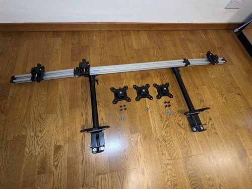Support de bras triple moniteur pour écrans LED LCD 15-27" - Photo 2/13