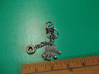 Unique Collectible Key Chain 1"in Metal Silver Tone Dangler Thingy