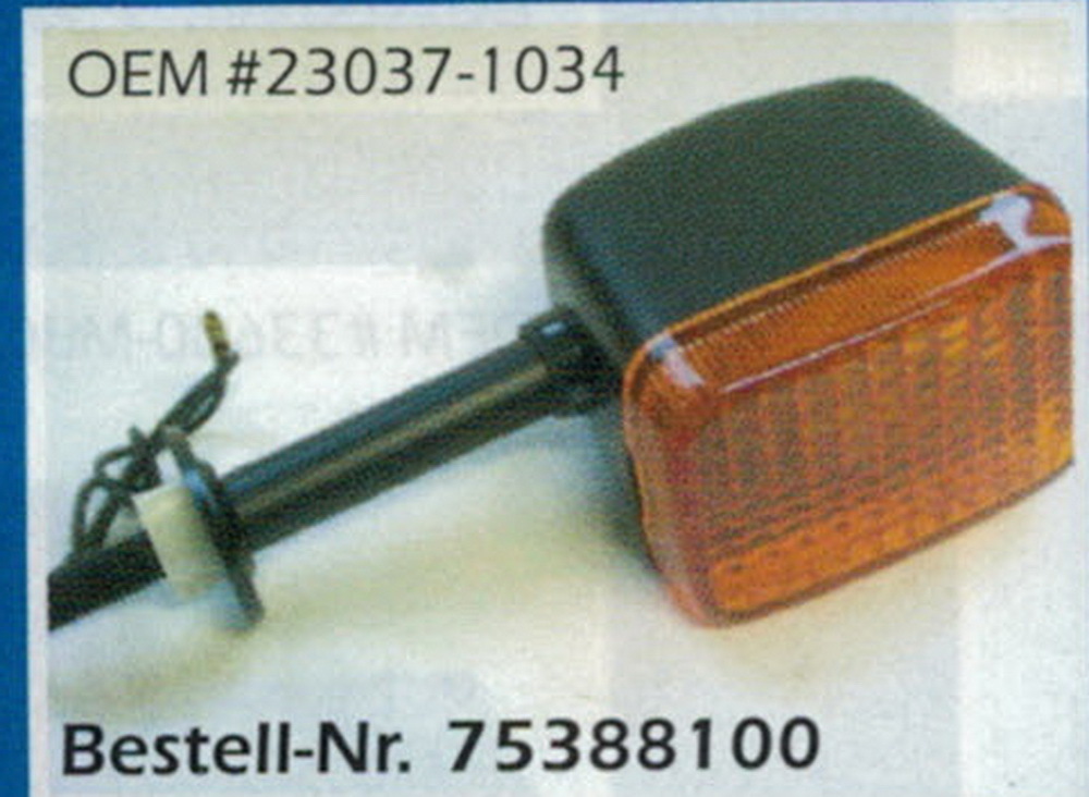 Clignotant pour KAWASAKI Z 1100 Z1R - Finition origine de haute précision - 75388100