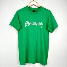 Vintage Gottlieb's T Shirt Men Large Green Screen Star Single Stitch Made in USA