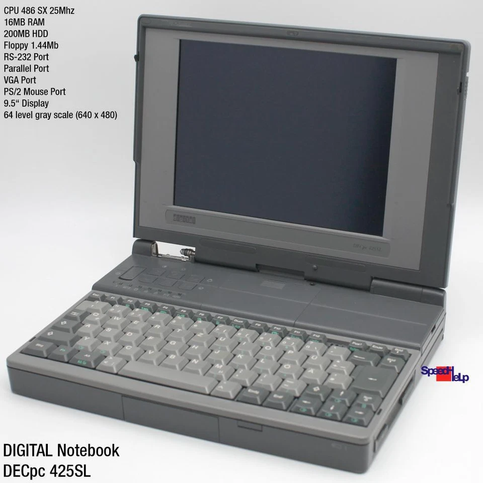 Digital PCP34 DECPC 425SL 486 SX 25MHZ Portátil FDD Floppy 1.44MB MS-DOS - Imagen 2 de 4