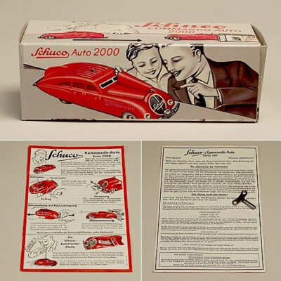 Schuco Command Auto 2000 Red Spring-Operated Made In Germany Schuco Command Auto 2000 Red Spring-Operated Made In Germany