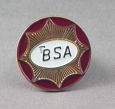 BSA CIRCLE (GOLD PLATTED) PIN BADGE